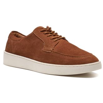 Hush Puppies Riven Veterschoenen uit Leer voor Heren in Tan