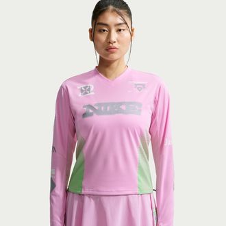 Nike Womens Swift Long-Sleeve Running Top in Pink | IM7542-621