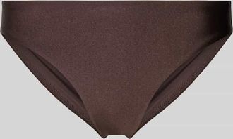Seafolly Bikini-Slip im unifarbenen Design Modell PALERMO in Dunkelbraun, Gr&ouml;&szlig;e 36