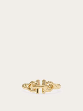 Ferragamo Women Gancini twisted ring (50mm) Gold