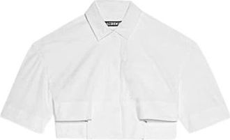 Jacquemus Bari Korte Riem Shirt - Dames - Overhemden - Wit - M - Katoen - Overhemden