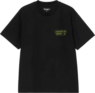 Carhartt Work in Progress Tops, Heren, Zwart, M, Katoen, S/S Wiptopia II T-Shirt