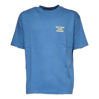 Dr&ocirc;le de Monsieur T-Shirts, male, Blue, Size: XL Short-Sleeve Crew Neck T-Shirt