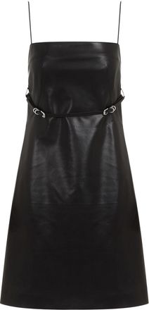 Givenchy Womens Voyou Leather Mini Dress - Black - Size EU 36 (Womens)