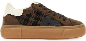 Hogan H705 Sneakers - Dames - Sneakers - Bruin - 36 1/2 EU - Leer - Schoenen