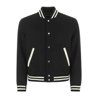 Saint Laurent Teddy Bomberjack - Heren - Jassen - Zwart - Maat: XL Zijde