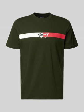 Tommy Jeans Regular Fit T-Shirt aus reiner Baumwolle in Gruen, Gr&ouml;&szlig;e XXL