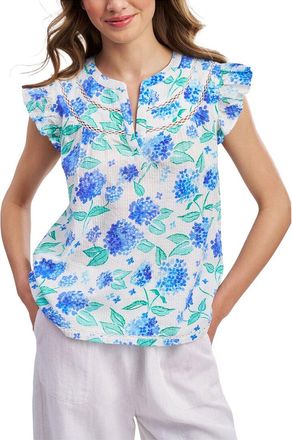 Roller Rabbit Hydrangea Emerson Top