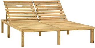 vidaXL Tumbona doble de madera de pino impregnada verde vidaXL