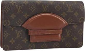 Louis Vuitton Pre-owned Clutches, female, Brown, Size: ONE SIZE Pre-owned Vintage Canvas Clutch