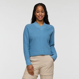 Cotopaxi Atajo Long-Sleeve Waffle V-Neck - Womens in Fjord at Nordstrom, Size X-Small