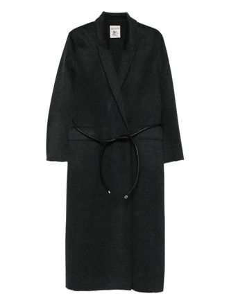 Semicouture belted coat - Grey
