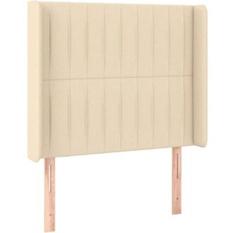 vidaXL Cabecero Con Led De Tela Color Crema 83x16x118/128 Cm Vidaxl