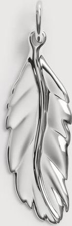 Monica Vinader Sterling Silver Feather Pendant
