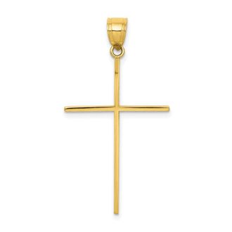Diamond2Deal 10k Yellow Gold Cross Pendant