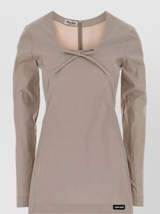 Miu Miu stretch poplin mini dress