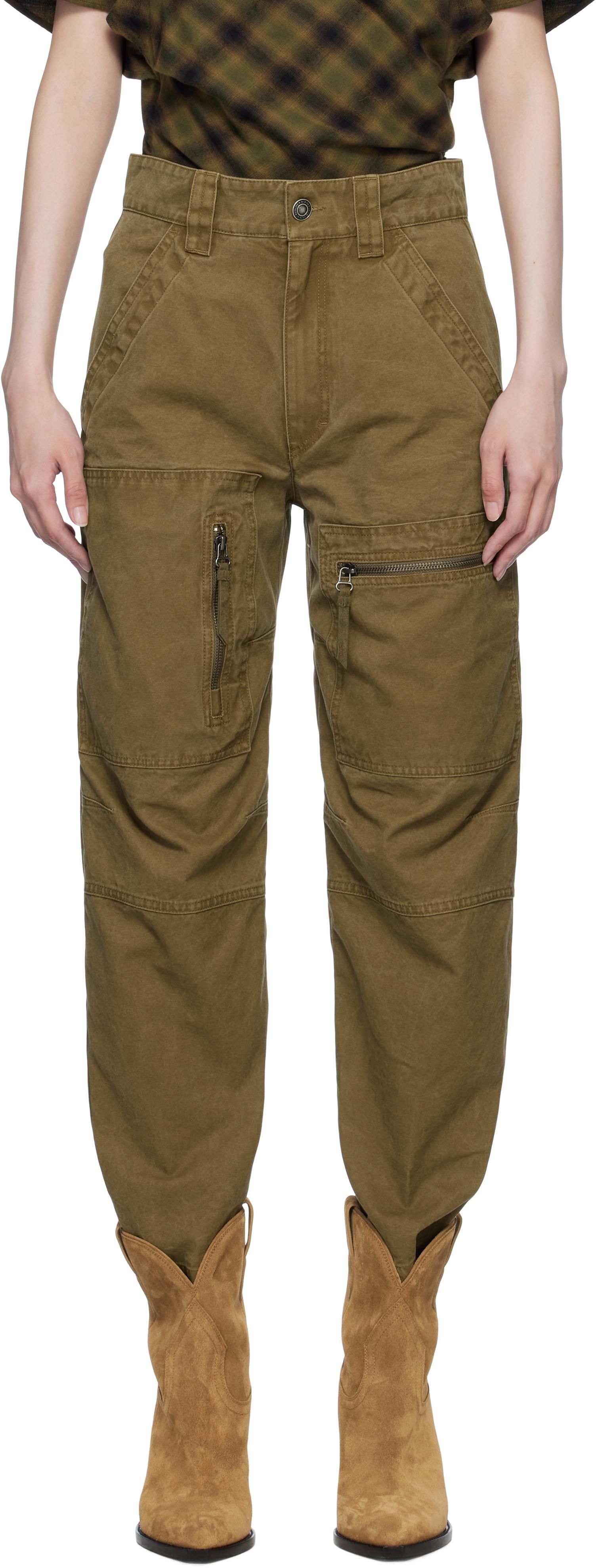 パンツ ISABEL MARANT Ciane' pants Silver Isabel Marant Trousers Featuring Adjustable Straps And