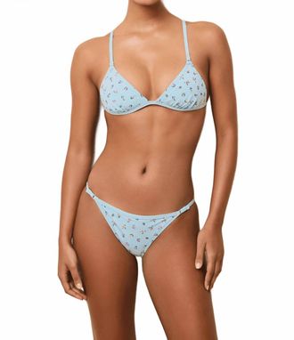 Solid & Striped Lulu Bikini Top In Floral Sky