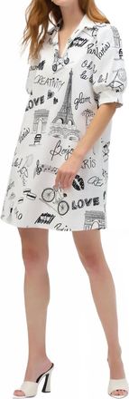 Joseph Ribkoff Paris Dress In Black/white