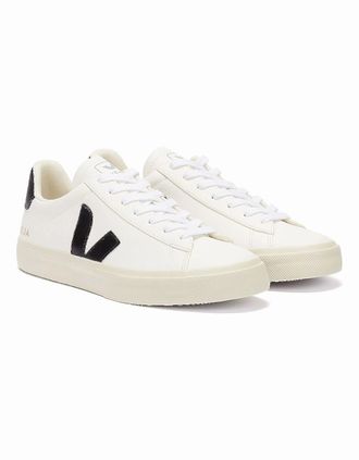 Veja Womens Veja Campo Womens White / Black Trainers - Size: 7