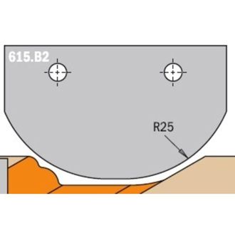 CMT 615.b2 Cuchilla Hw 50x30x2 (perfil B2)