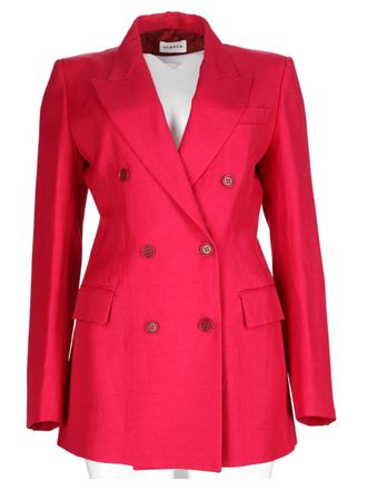 P.A.R.O.S.H. Red Tailored Double-Breasted Blazer