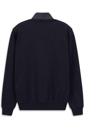 Bugatti Sweatjacke BUGATTI Regular Fit, Herren, Gr. 4XL, 390, marine, Sweatware, 90% Baumwolle, 10% Polyester, unifarben, regular fit, ohne Ausschnitt, Sweatj