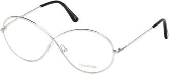 Tom Ford Ladies Black Oval Eyeglass Frames FT5517 018