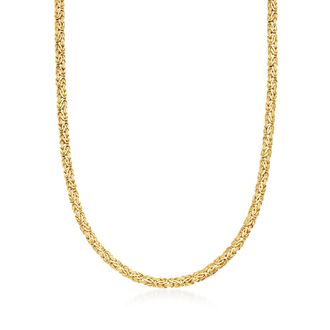 Canaria Canaria 10kt Yellow Gold Byzantine Necklace