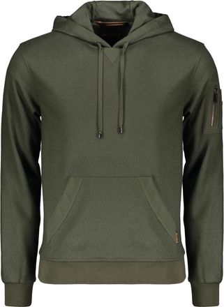 Moorer Hooded Sweatshirt - Heren - Hoodies - Groen - M - Wol - Hoodies & sweatvesten