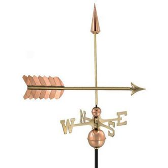 Good Directions Farmhouse Copper Arrow Weathervane - H89 x W58 x L44 cm