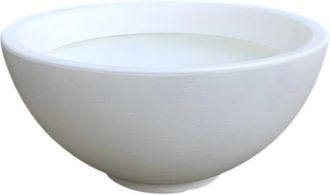 OEM Jarr&oacute;n De Dise&ntilde;o De &Oslash;45 Cm Y 22 Cm De Alto, Fabricado En Pol&iacute;mero Blanco Resistente Para Plantas De Interior Y Exterior. Hecho En Italia - Monacis