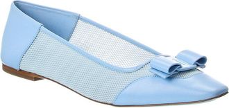 Ferragamo Ferragamo Mesh & Leather Flat