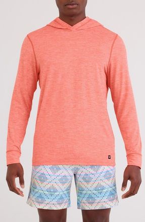 Saxx DropTemp All Day Cooling Hoodie in Desert Flower Heather at Nordstrom, Size X-Large