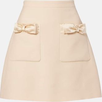 Valentino Minigonna in Crepe Couture con fiocco