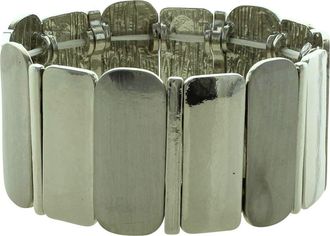 Olivia Welles Fine Lines Stretch Bracelet in Silver at Nordstrom Rack
