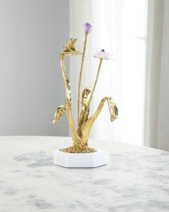 John-Richard Stone Garden Sculpture on Marble Base I