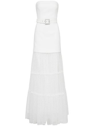 Rebecca Vallance Mirabella strapless maxi dress - White