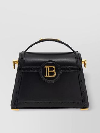 Balmain b-buzz small leather crossbody bag