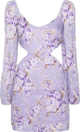 MC2 Saint Barth Jara linen minidress - women - Cotton/Linen/Flax - S - Purple
