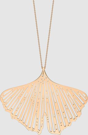 Ginette NY Collier Gingko Jumbo Or Rose