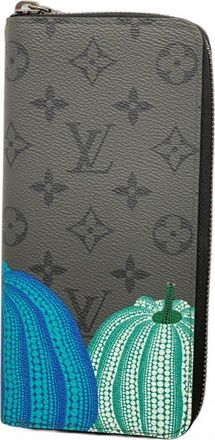 Louis Vuitton Black Gray Long Wallet (Bi-Fold) (Pre-Owned)