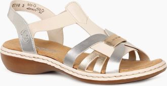 Rieker Womens Globe Womens Sandals - Metallic Multi - Size: 7.5
