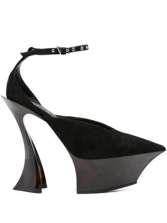 MUGLER 140mm platform pumps - Black
