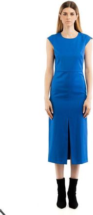 Patrizia Pepe Blue Polyester Casual Womens Dress