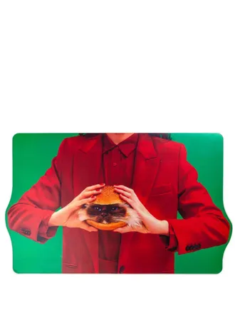 Seletti Cat-Liscious placemats (set of four) - unisex - Cork/Polypropylene - One Size - Red