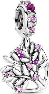 Pandora Pink Heart Family Tree Dangle Charm