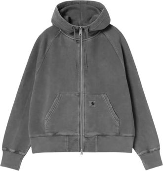 Carhartt Work in Progress Hooded Torion Jacket - Heren - Vesten met rits - Grijs - XS - Katoen - Hoodies & sweatvesten