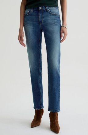 AG - Adriano Goldschmied Sandra Low Rise Slim Straight Leg Jeans in 10 Years Illiad at Nordstrom, Size 33