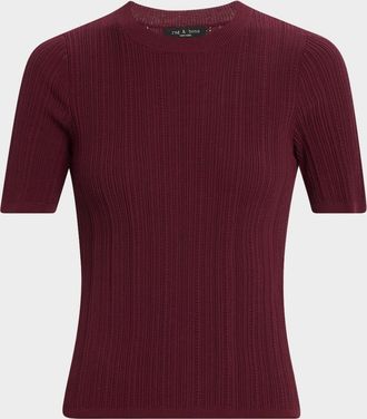 Rag & Bone Camryn Pointelle Tee